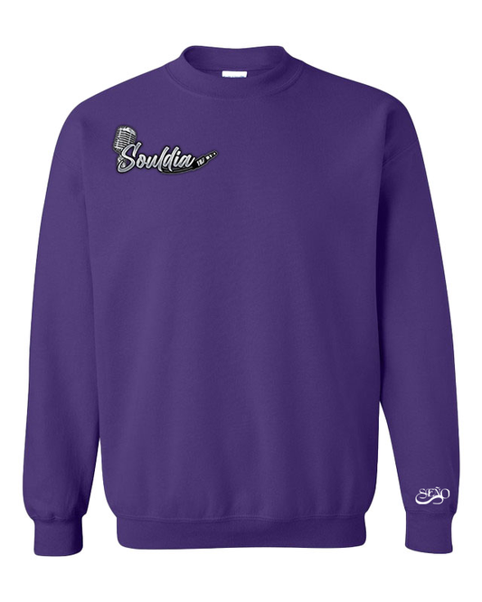 Drip crewneck mauve