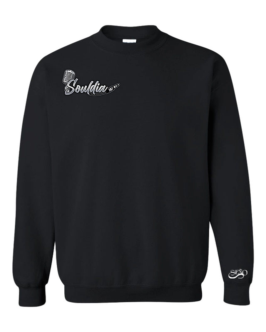 Drip crewneck noir