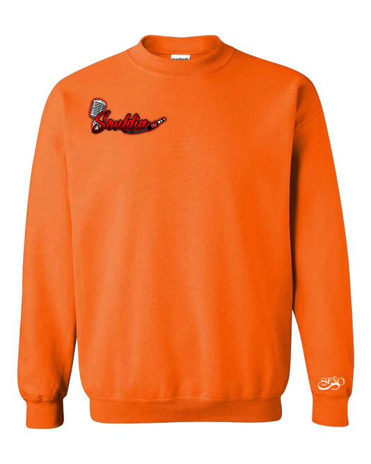 Drip crewneck orange