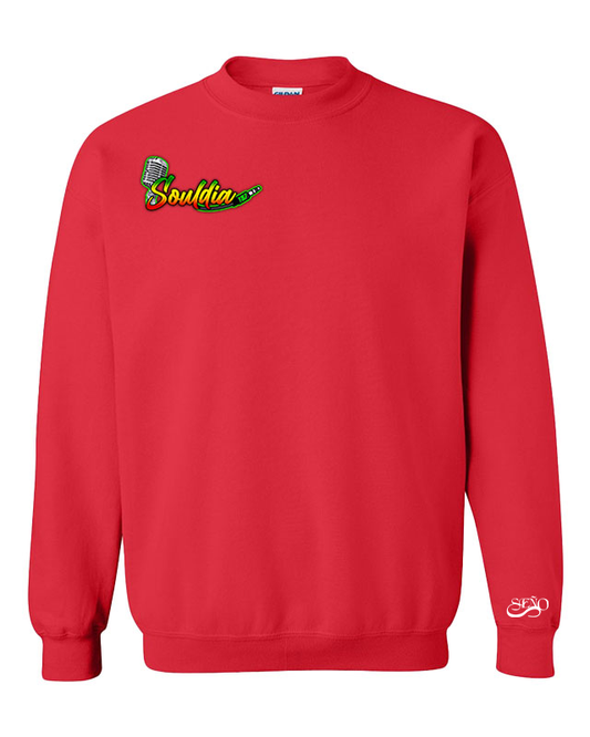 Drip crewneck rouge