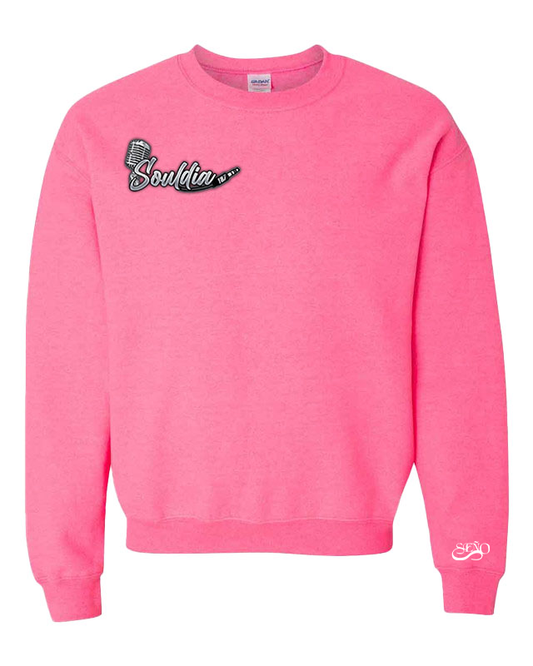 Drip crewneck rose